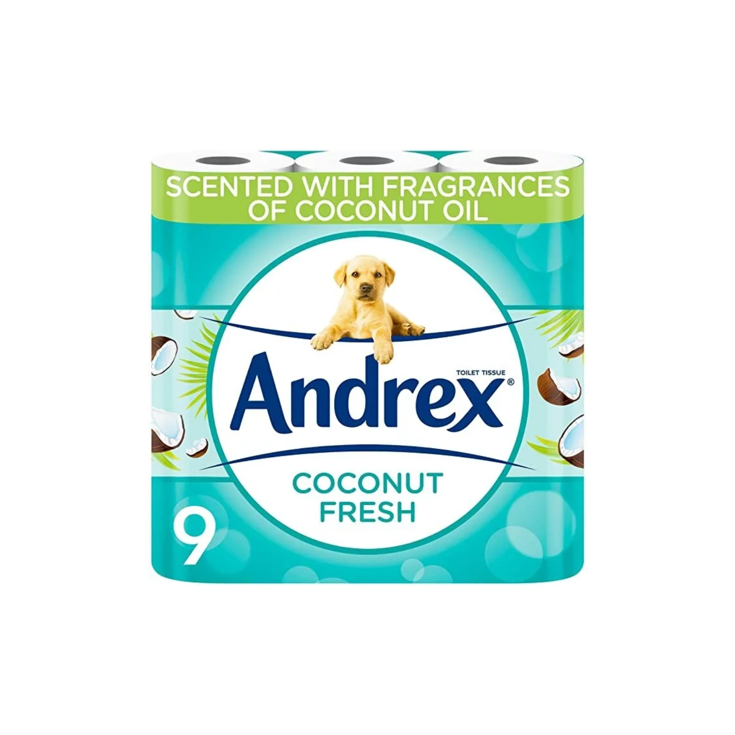 Andrex Coconut Fresh Toilet Tissue - 9 Toilet Roll