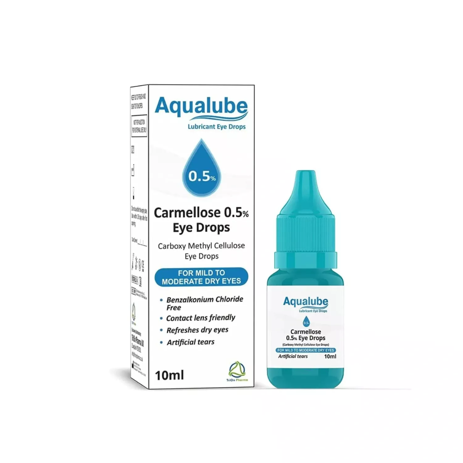 Aqualube Carmellose 0.5% Lubricant Eye Drops 10ml