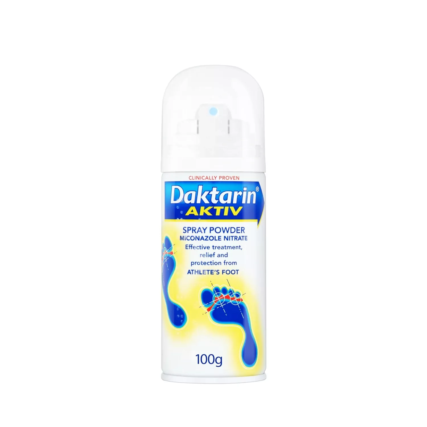 Daktarin Activ Athlete's Foot Spray Powder 100g