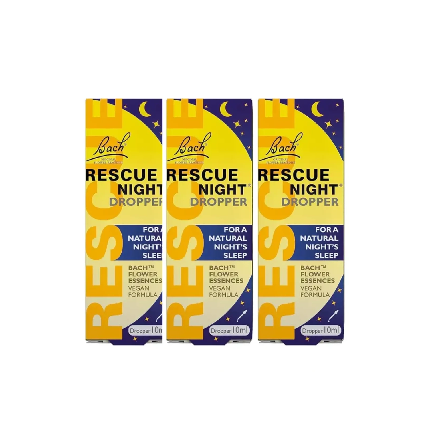 Bach Rescue Night Dropper 10ml - Pack of 3