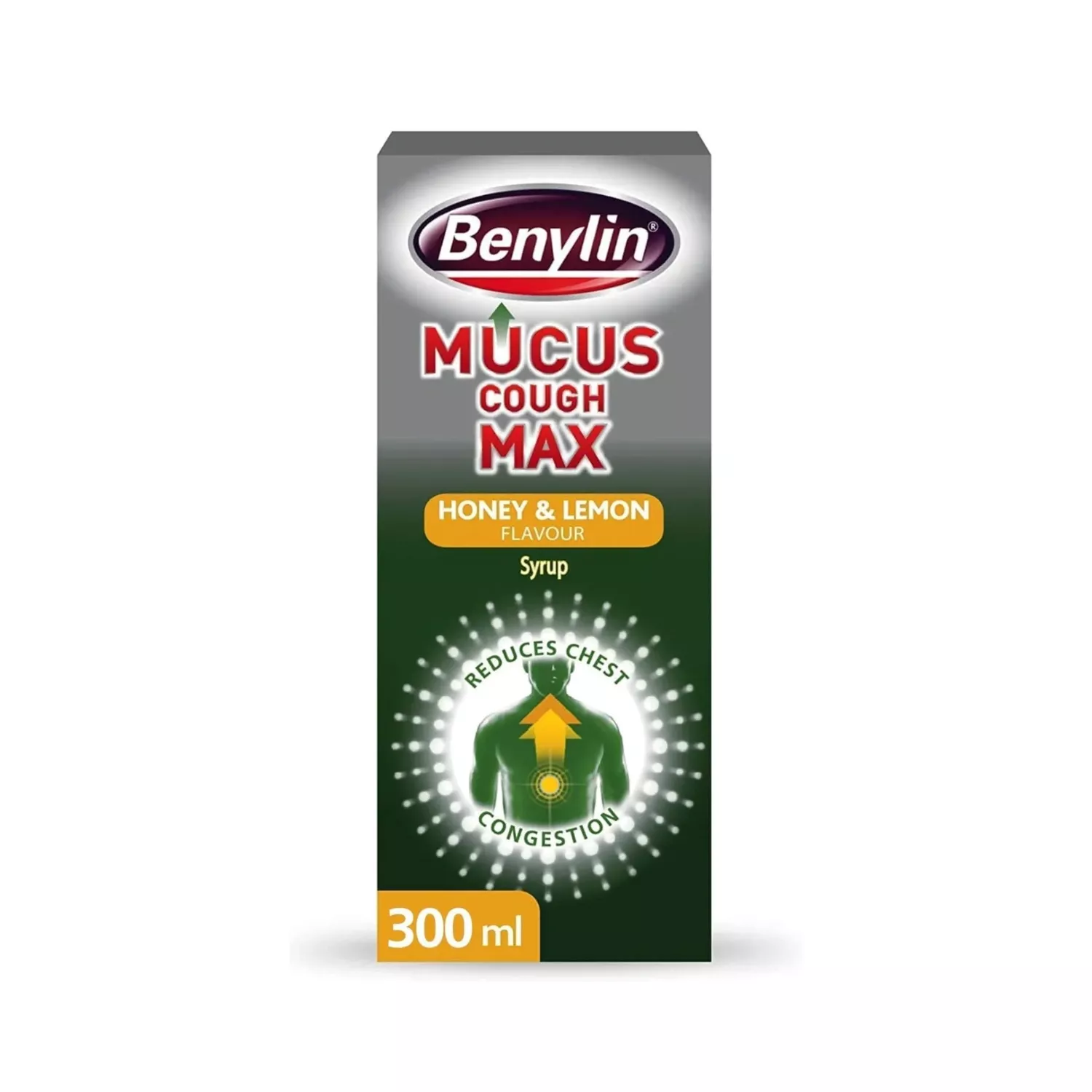 Benylin Mucus Cough Syrup Max Honey & Lemon 300ml