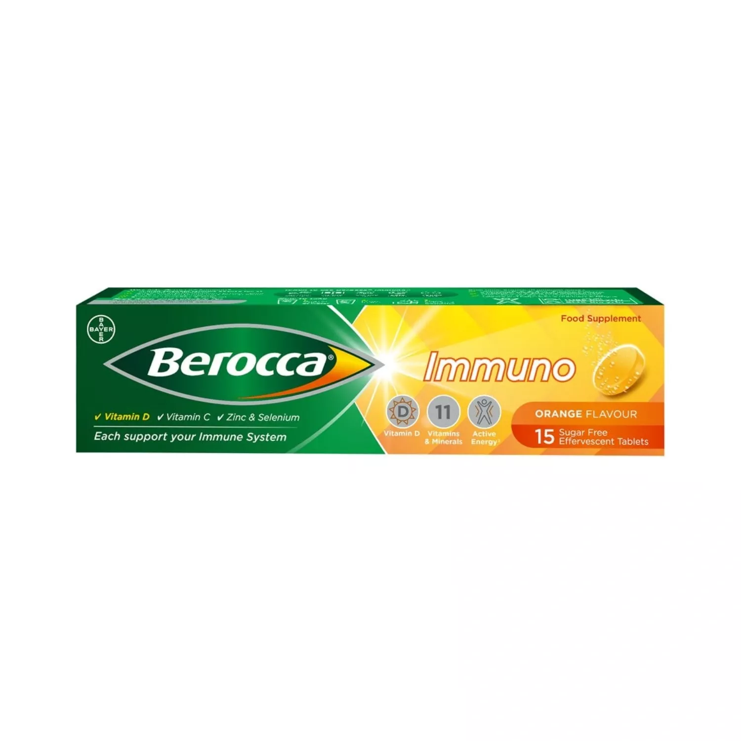 Berocca Immuno Effervescent Tablets 15's
