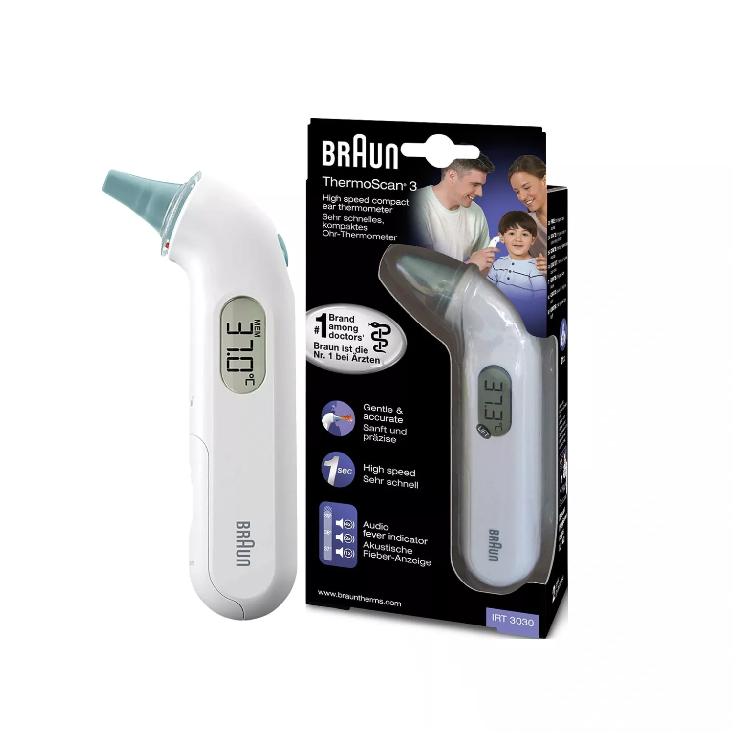 Braun IRT-3030 Compact Ear Thermometer