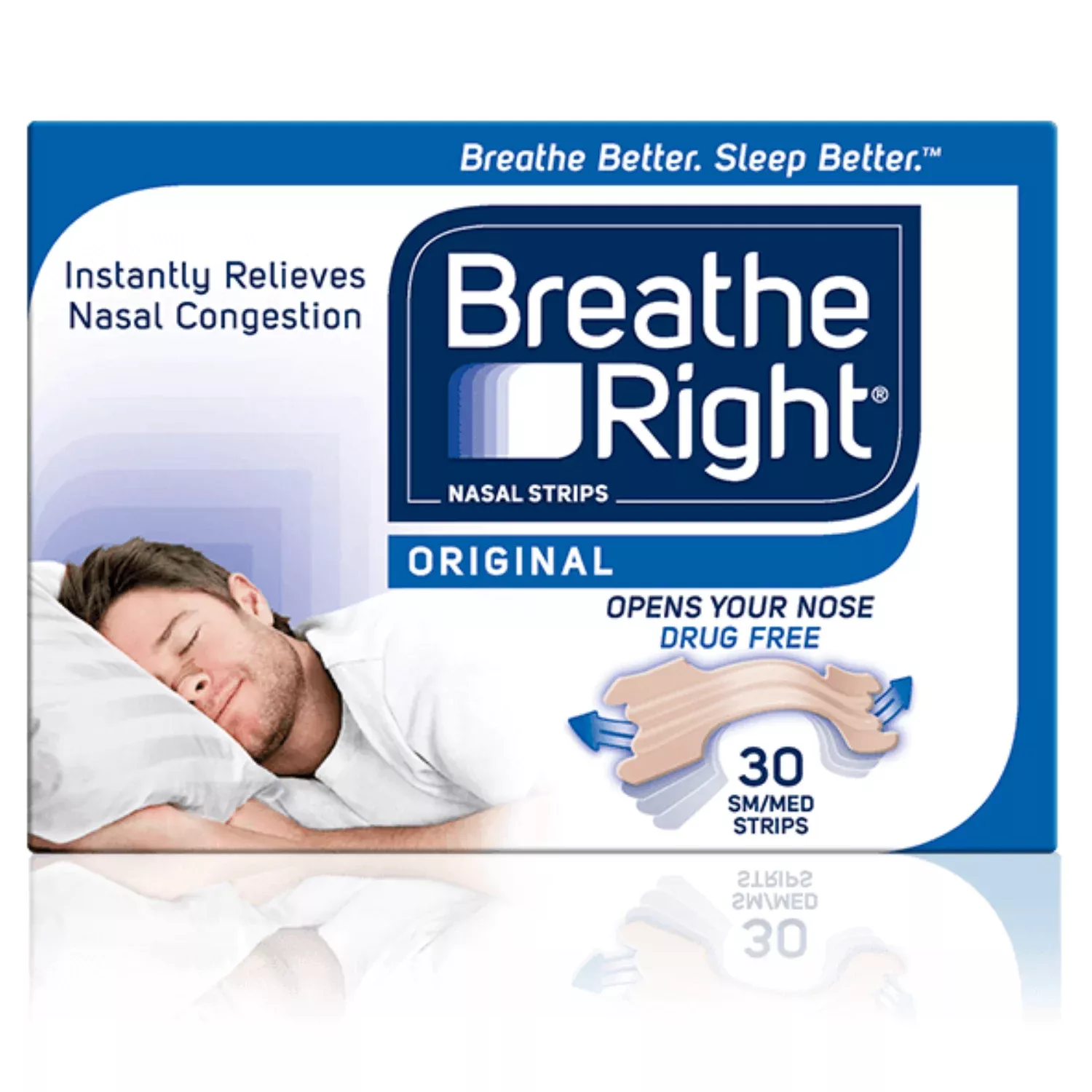 Breathe Right Nasal Strips 30 Strips