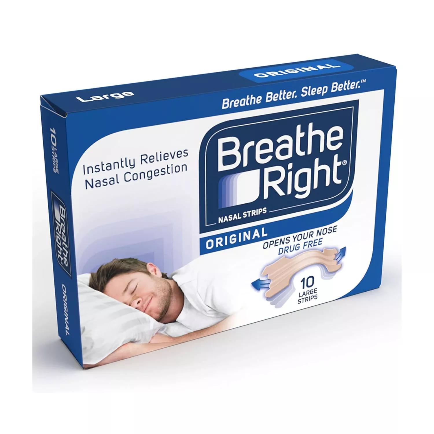 Breathe Right Nasal Strips Original Large 10Count