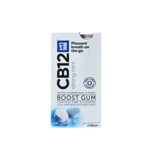 CB12 Boost Sugar Free Mint Gum 10 Pieces