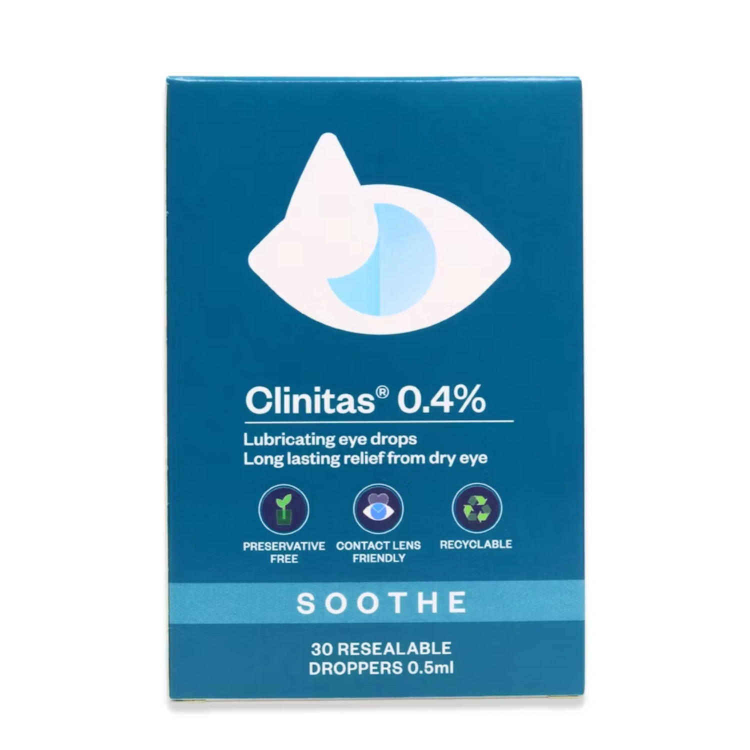Clinitas Soothe 0.4% Perservative Free Eye Drops 30 x 0.5ml