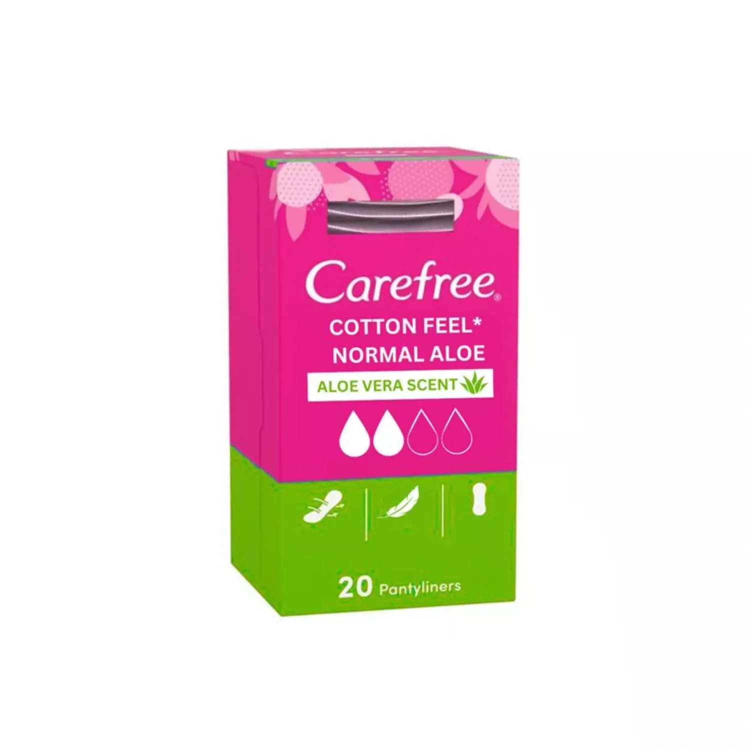 Carefree Aloe Breathable Pantyliners 20 Pack