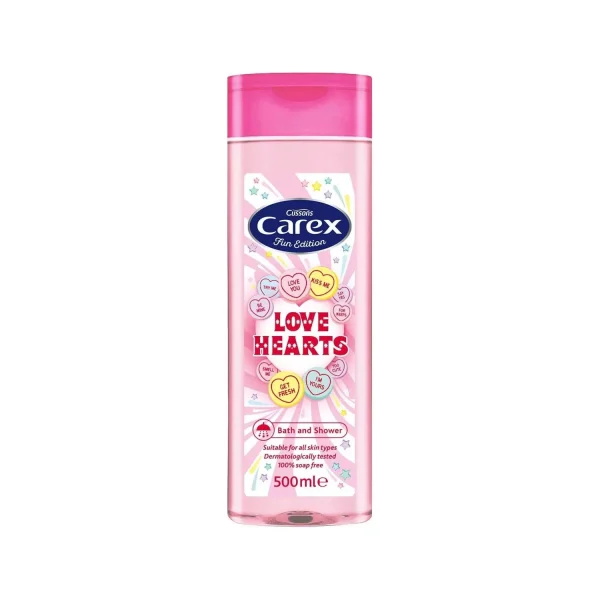 Carex Shower & Bath Love Hearts 500ml (1)