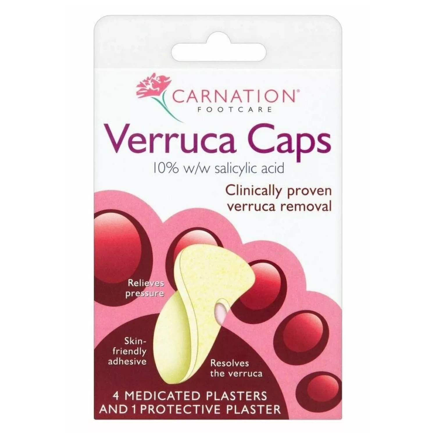 Carnation Verruca Care 4 Plasters