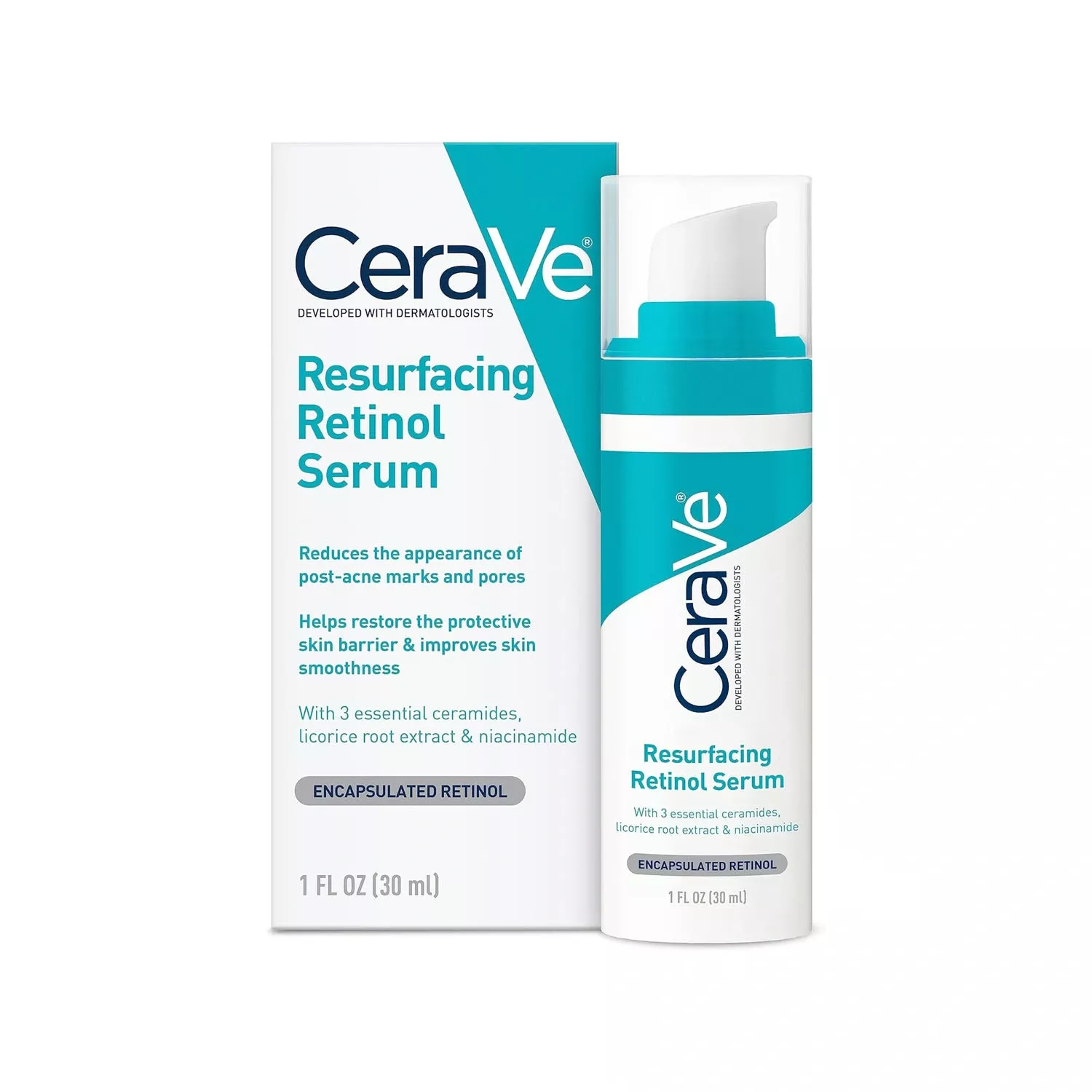 CeraVe Retinol Serum for Post-Acne Marks and Skin Texture 30ml