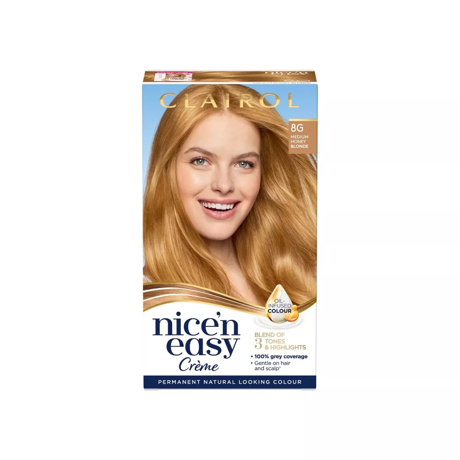 Clairol Nicen Easy Hair Dye, 8G Medium Honey Blonde