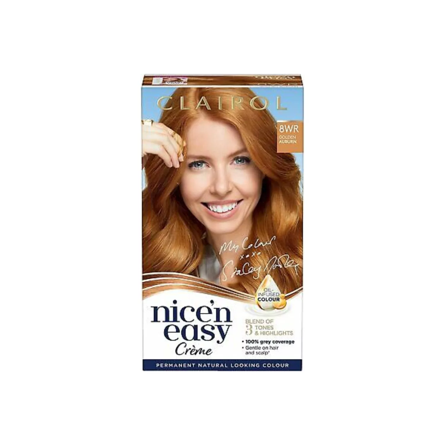 Clairol Nice'n Easy Hair Dye 8WR Golden Auburn