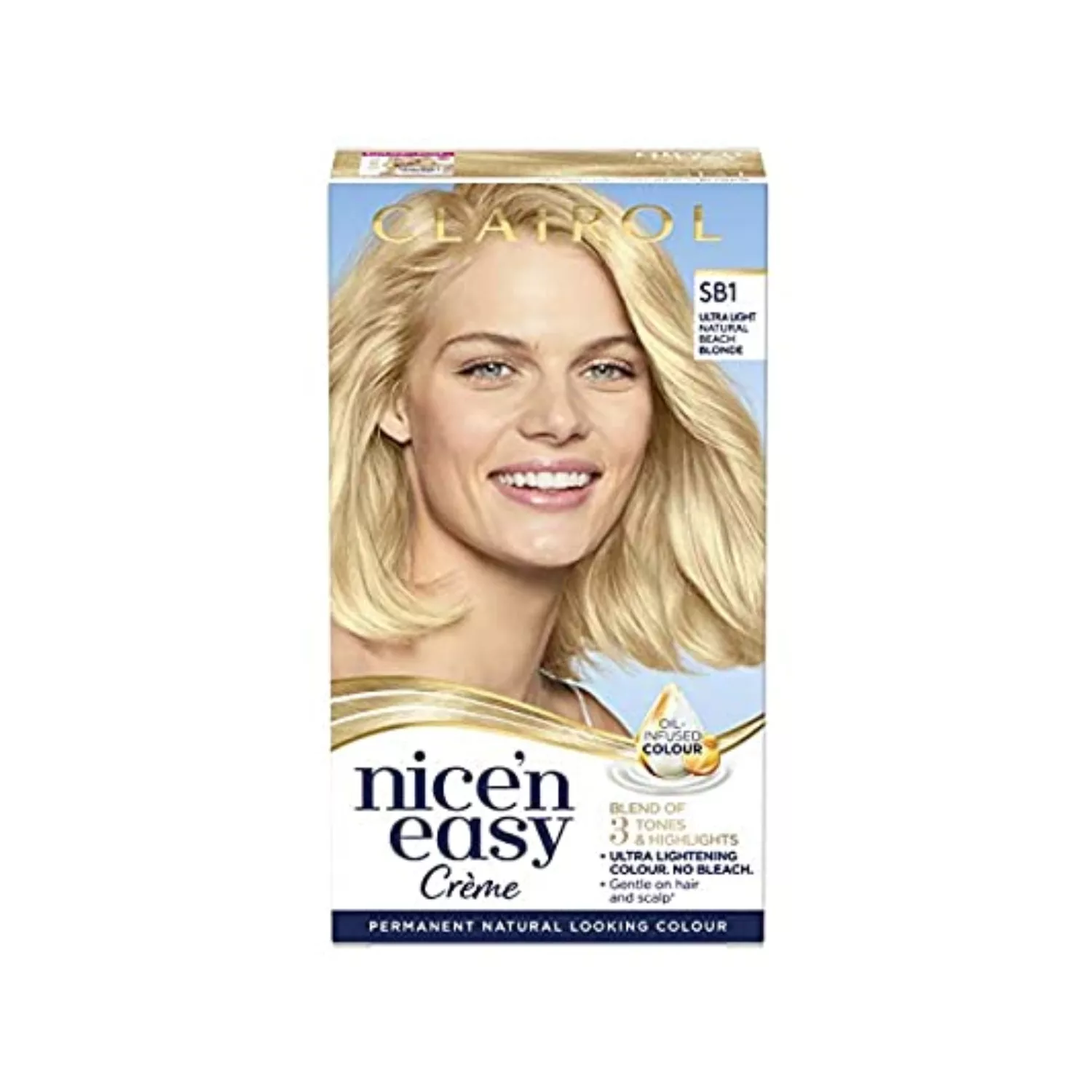 Clairol Nice'n Easy Hair Dye SB1 Ultra Light Beach Blonde