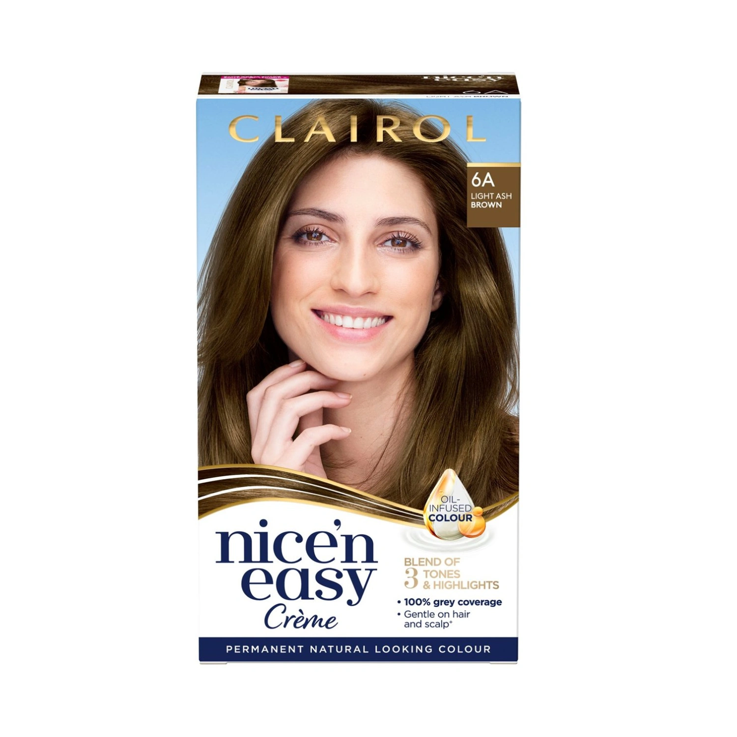 Clairol Nice'n Easy Hair Dye 6A Light Ash Brown