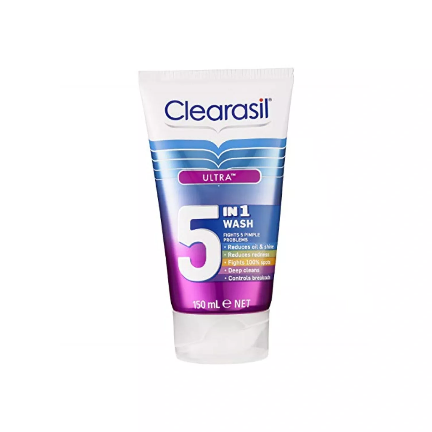 Clearasil 5 in 1 Multi-Action Acne Face Wash 150ml