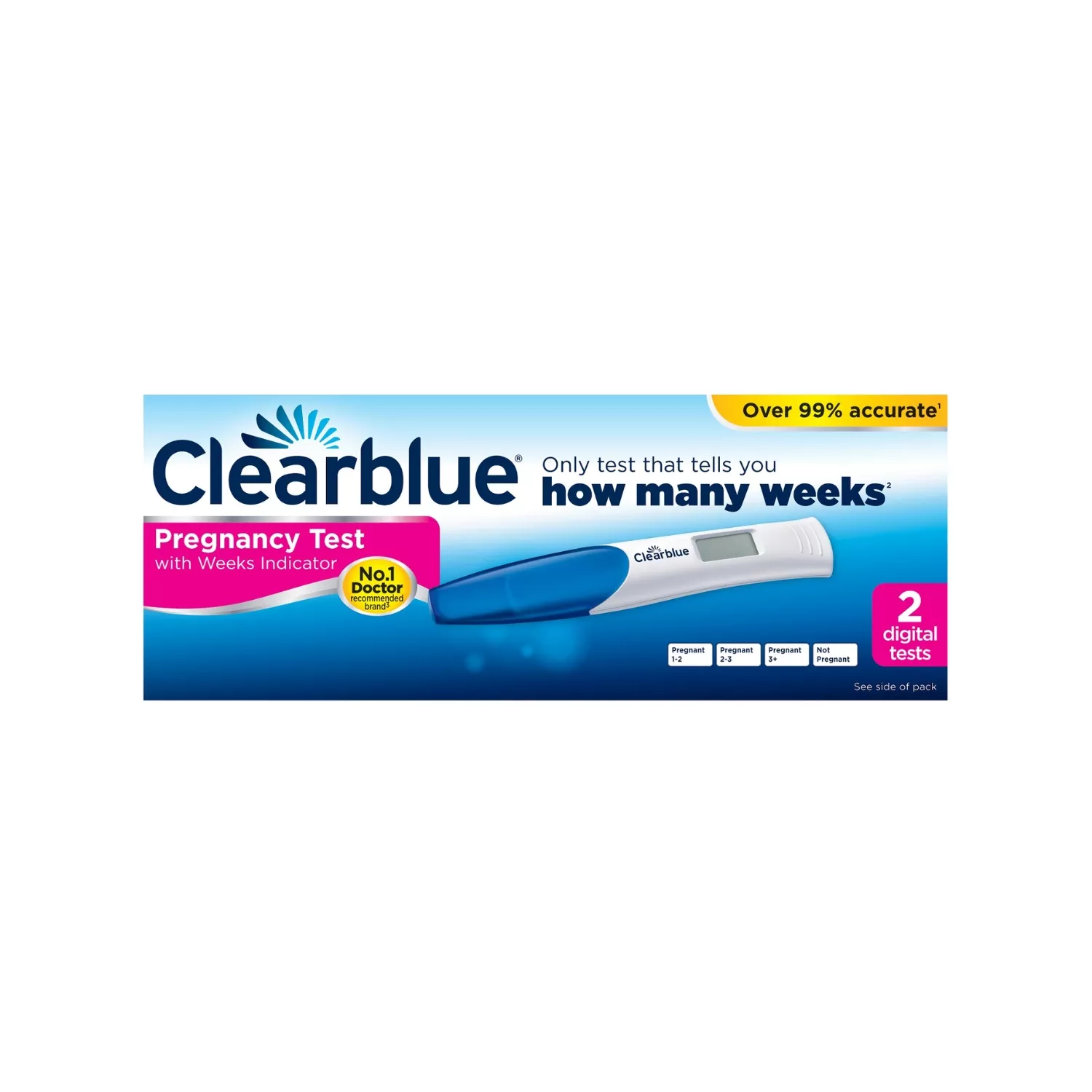 Clearblue Digital Pregnancy Test 2 Pack