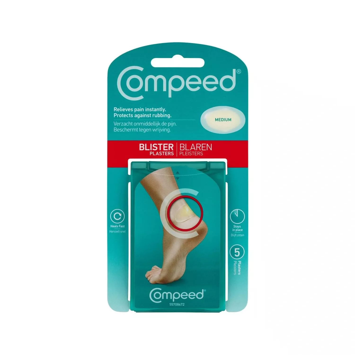 Compeed Medium Size Blister Plasters - 5 Plasters