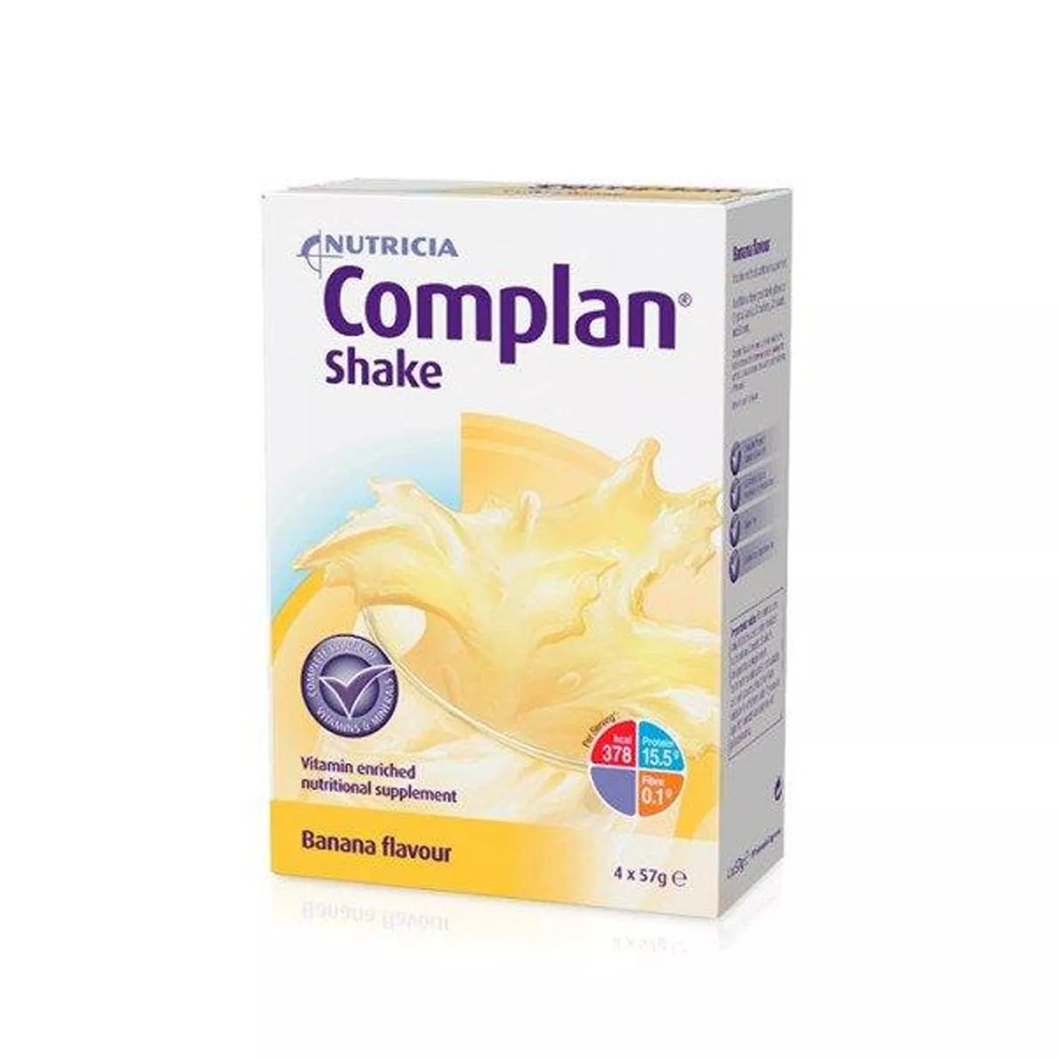 Complan Shake Banana Flavour 4 x 57g Sachets