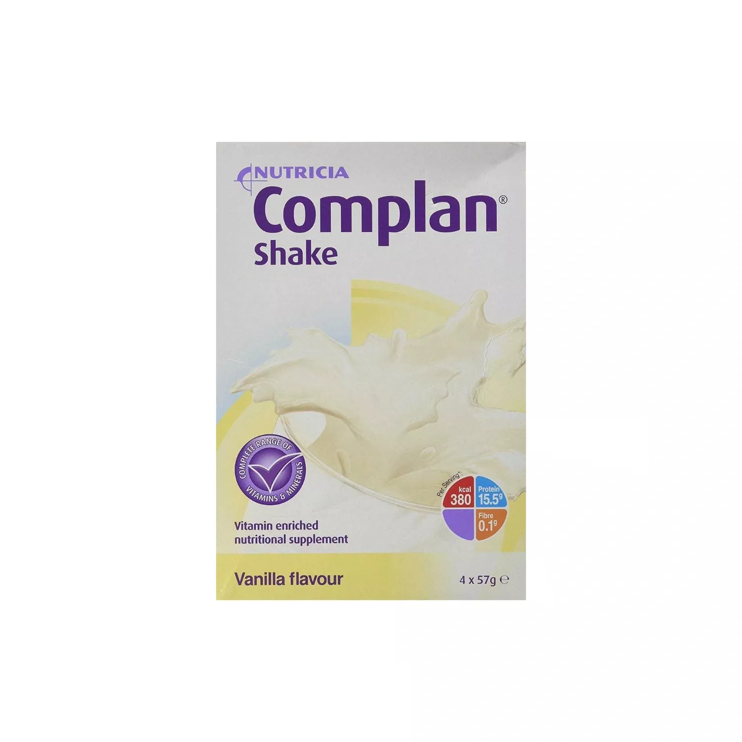 Complan Shake Vanilla Flavour 4 x 57g