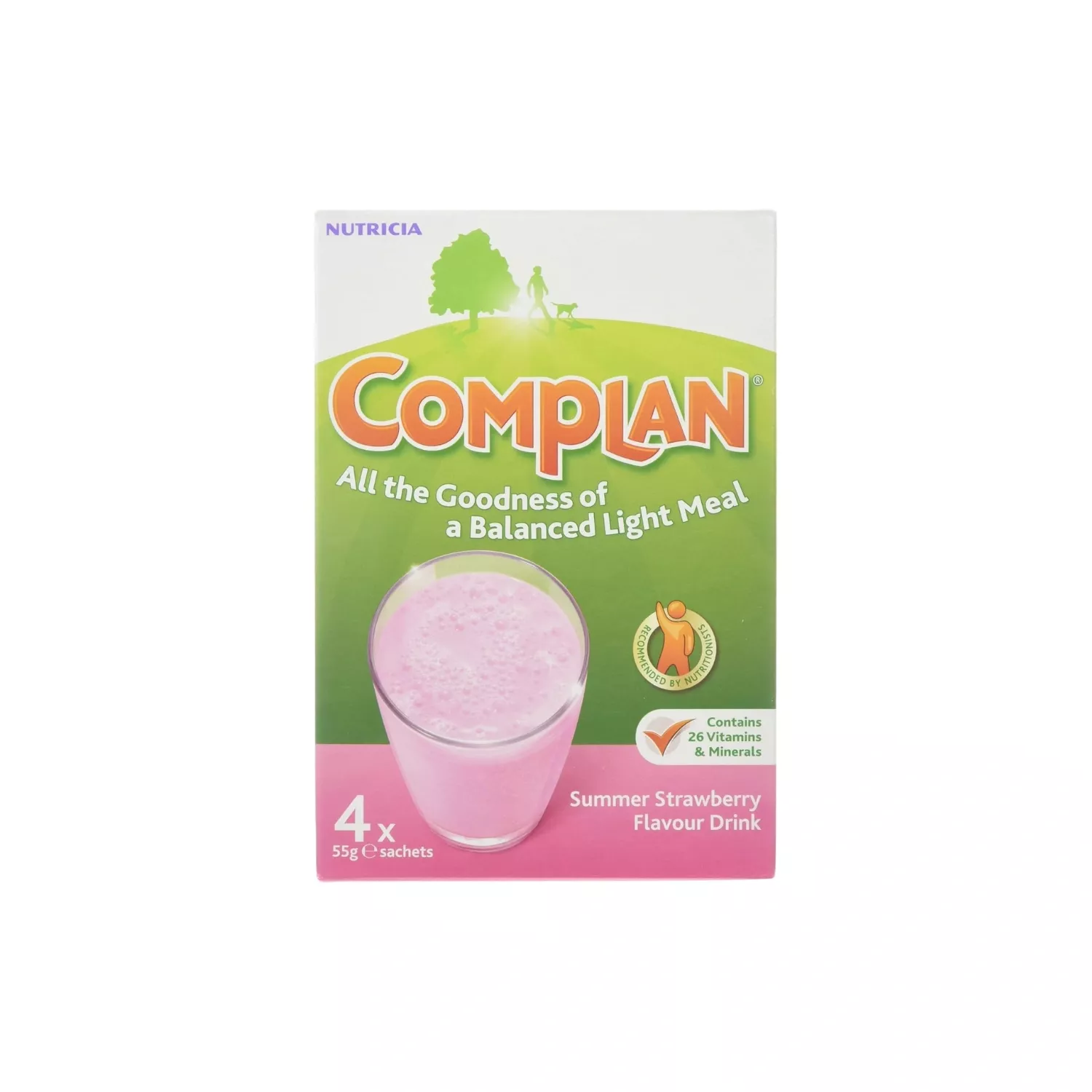 Complan Strawberry Flavour Nutritional Drink 4x55G