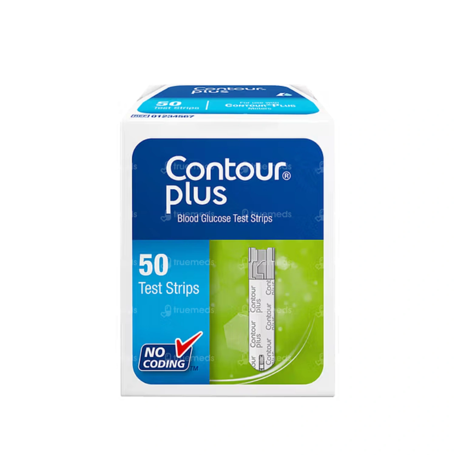 Contour Plus Blood Glucose Test Strips 50