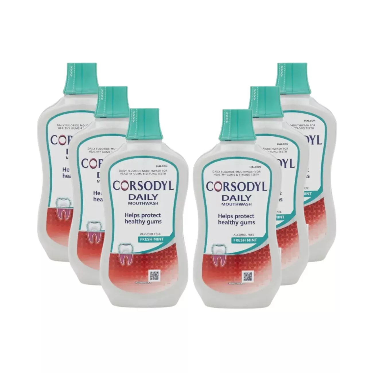 Corsodyl Gum Care Mouthwash 500ml - Pack of 6