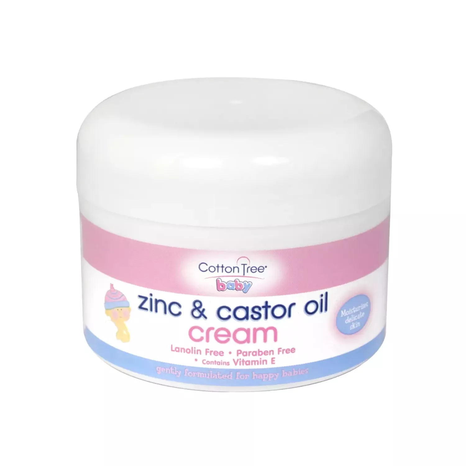 Cotton Tree Zinc And Castor Oil Cream For Nappy Rash 200ml