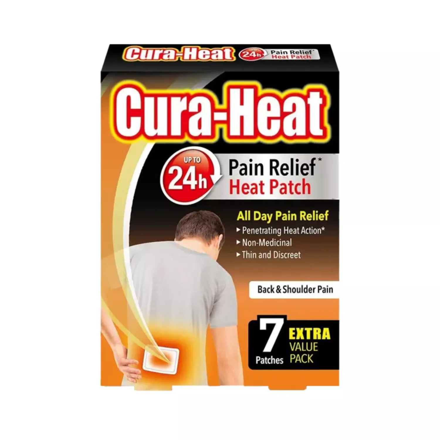 Cura-Heat Back & Shoulder Pain 7 Patches