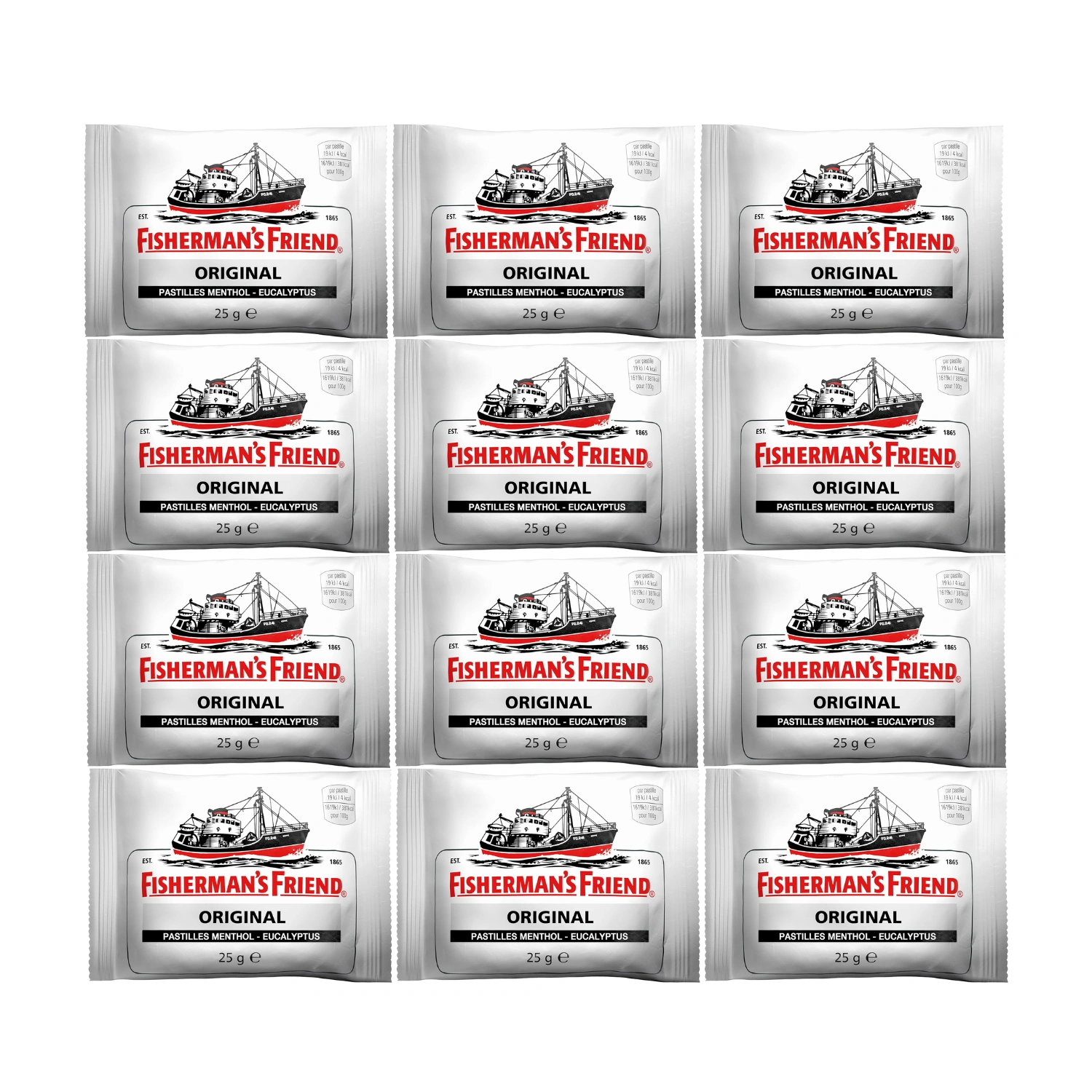 Fisherman's Friend Lozenges Original 25g - Pack of 12