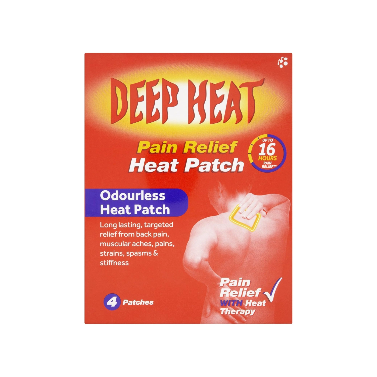 Deep Heat Pain Relief Heat Patch - 4 Patches