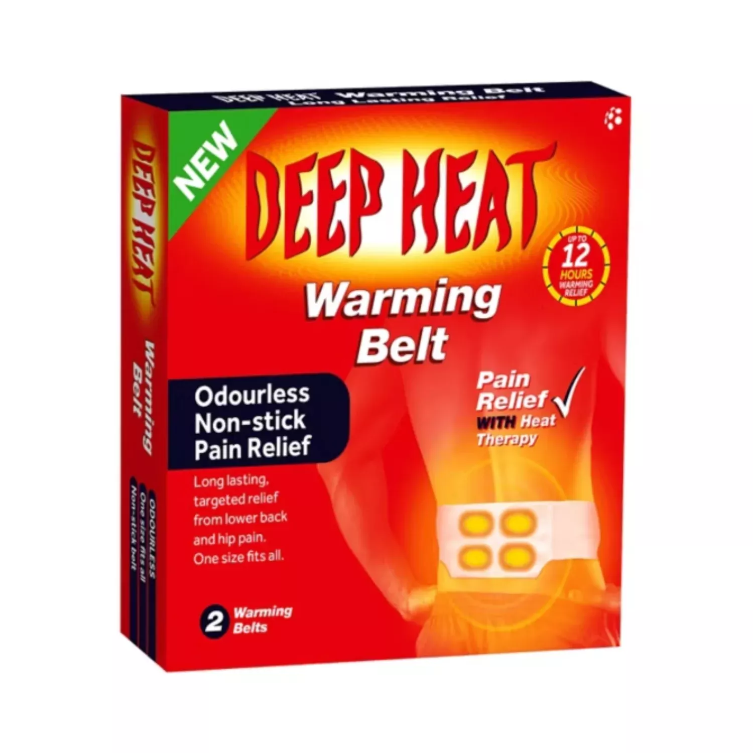 Deep Heat Warming Belt Long Lasing Pain Relief-2 Belt