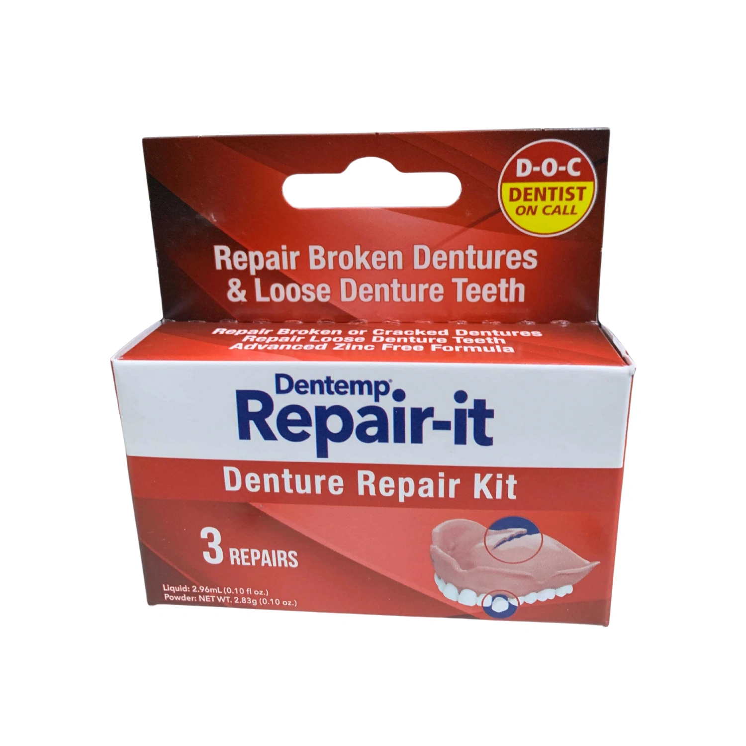 Dentemp Repair It Denture Repair Kit 3s