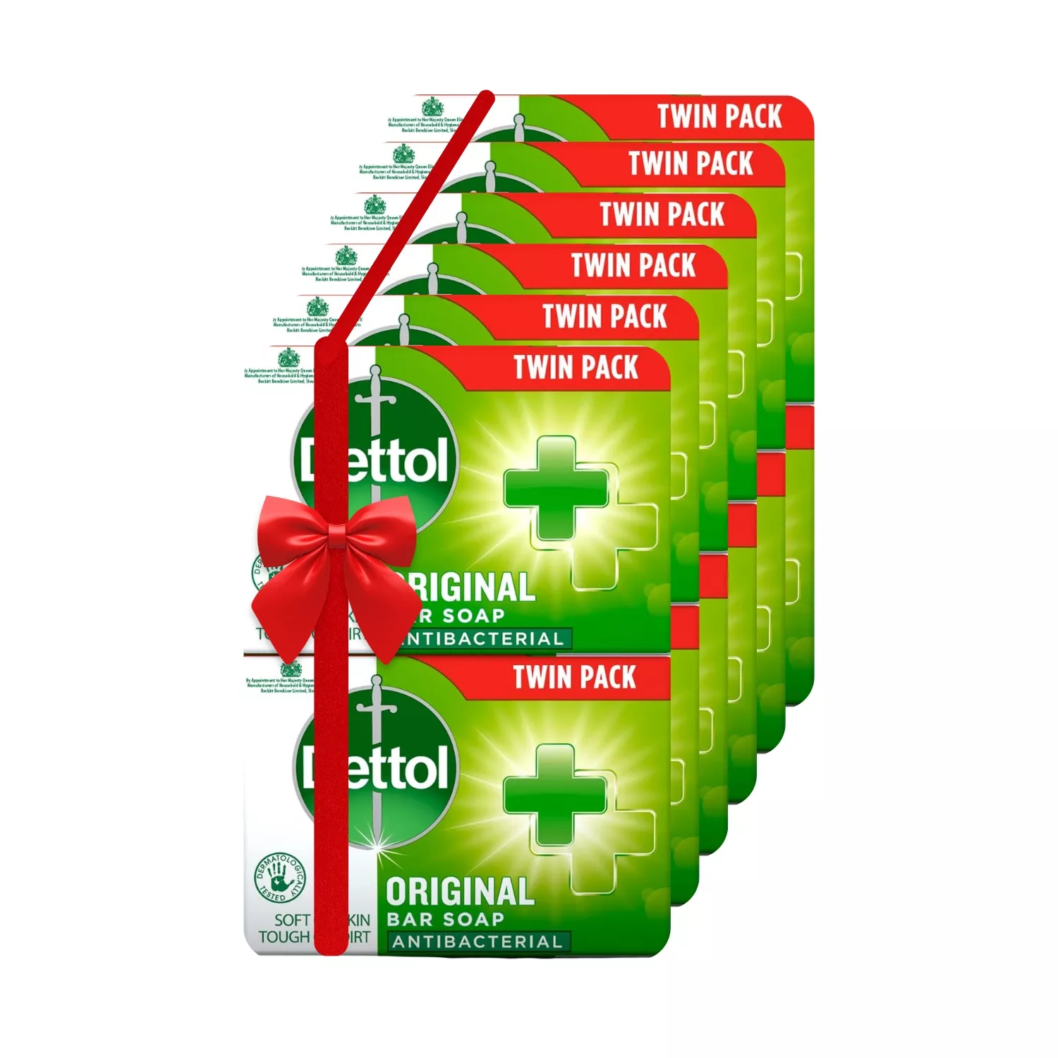 6x Dettol Original Antibacterial Soap Bar (2x100g)