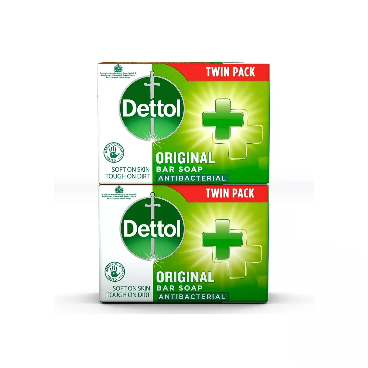 Dettol Original Antibacterial Hand Soap Bar 2x100g