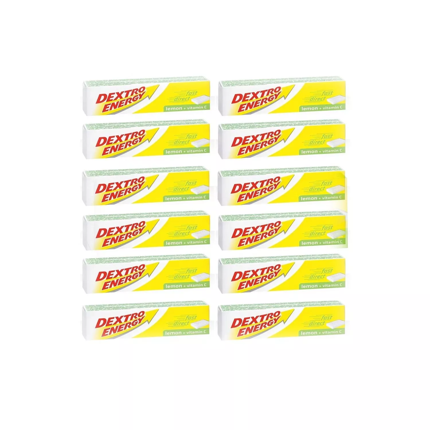 Dextro Energy Lemon Plus Vitamin C 14 Tablets, 47g  Pack of 12