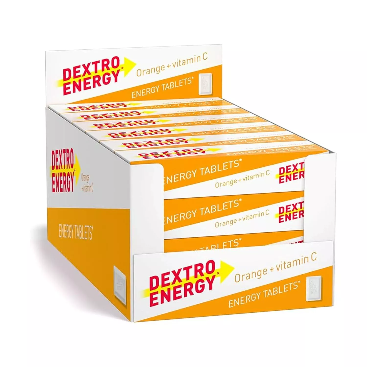 Dextro Energy Orange Glucose Tablets with Vitamin C, 47g (Pack of 24)