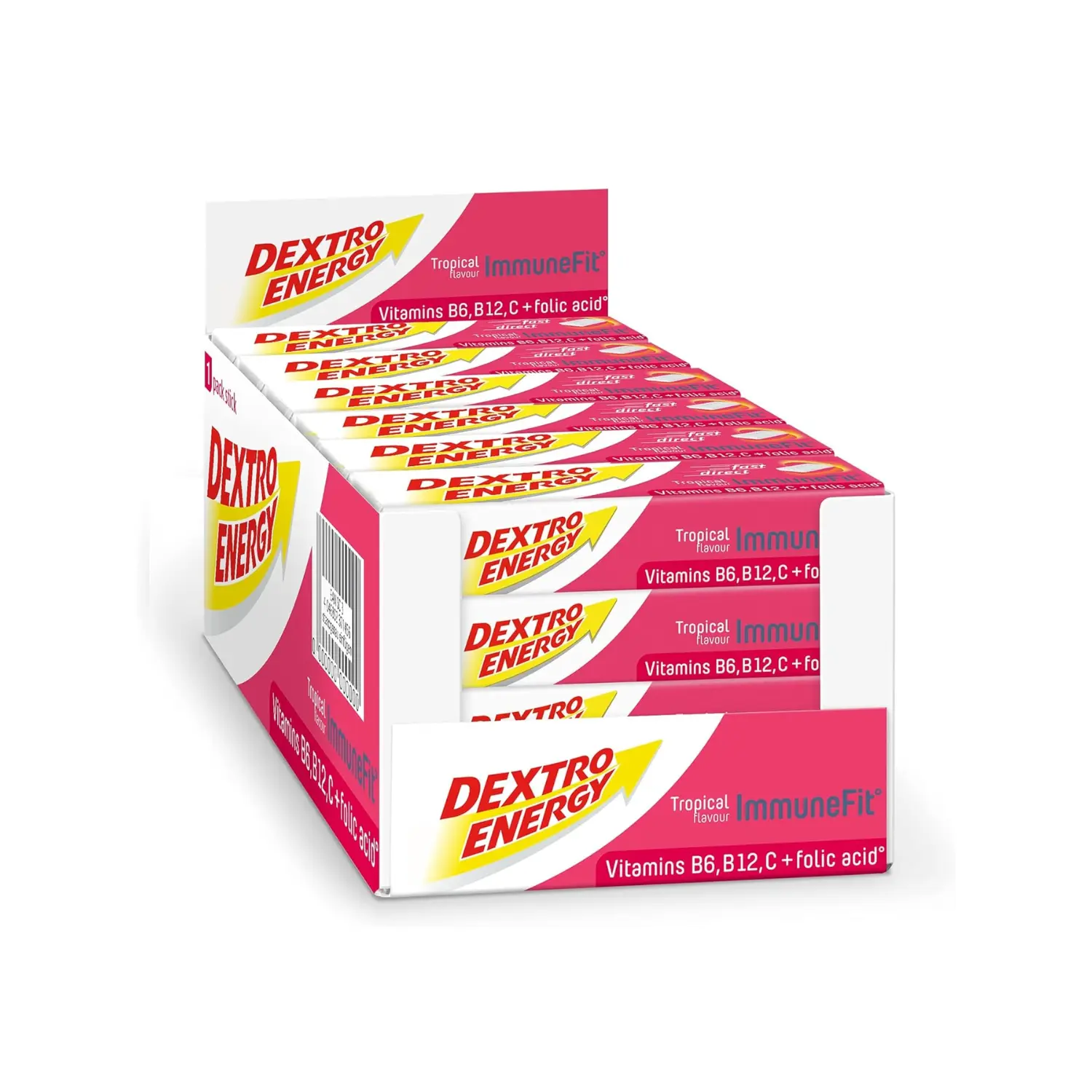 24x Dextro Energy Tablets ImmuneFit Tropical Flavour 47g