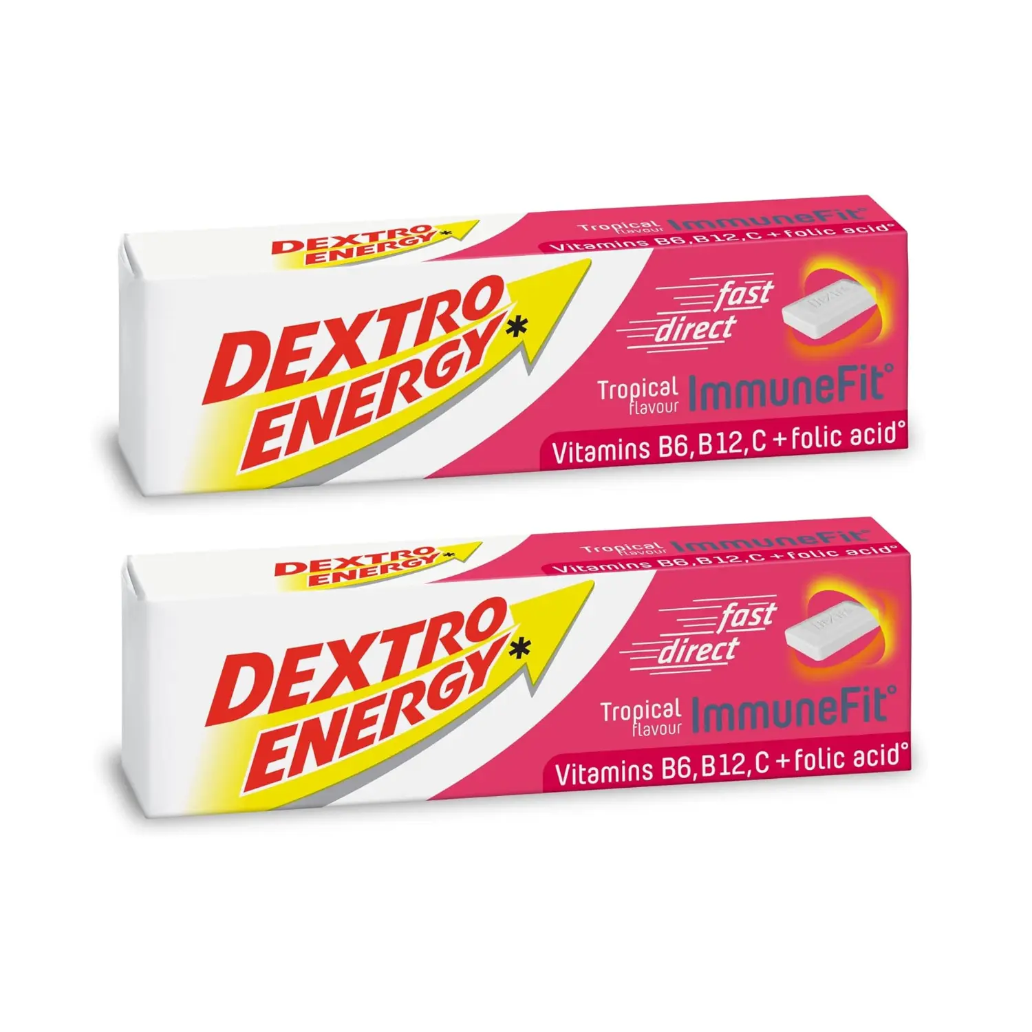 2x Dextro Energy Tablets ImmuneFit Tropical Flavour