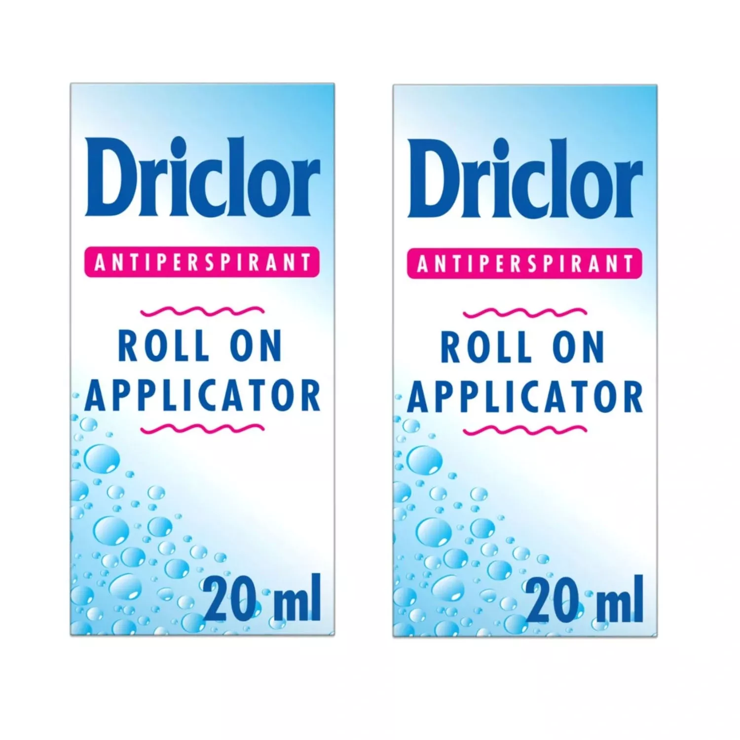 Driclor Antiperspirant Roll On Applicator 20ml - Pack of 2