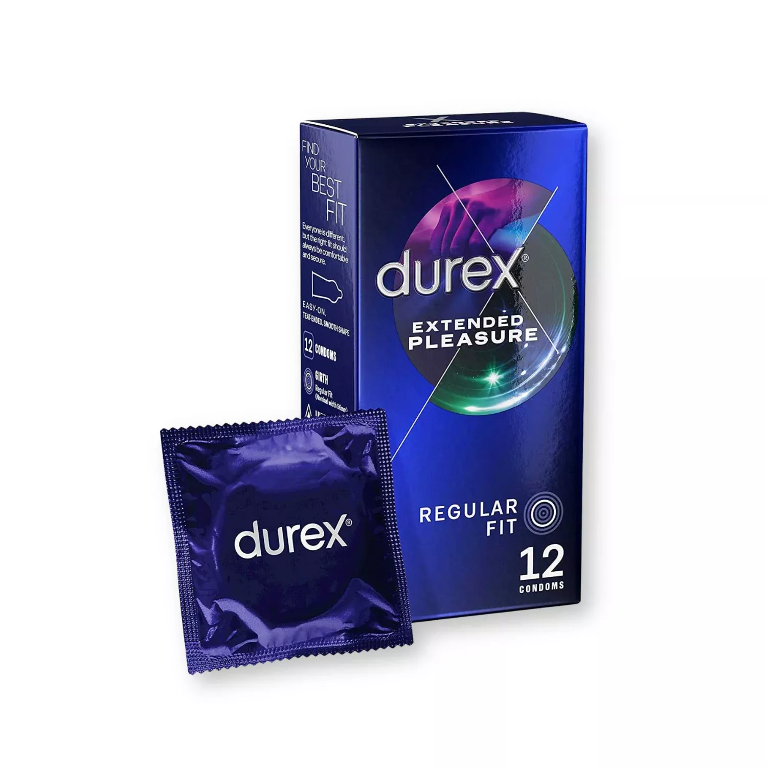 Durex Extended Pleasure Regular Fit Condoms 12 Pack