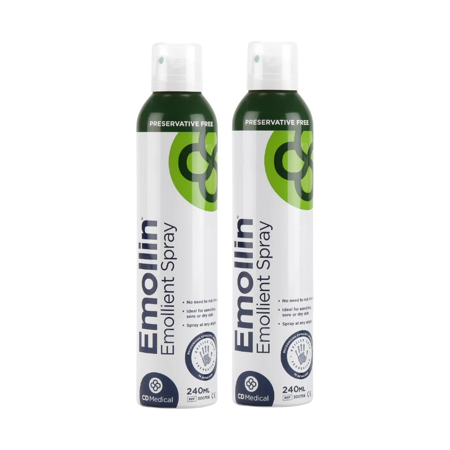 Emollin Emollient Spray 240ml - Pack of 2