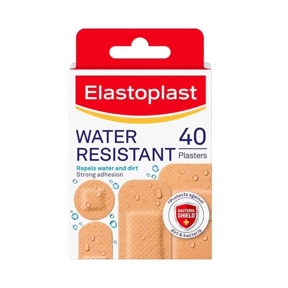 Elastoplast Water Resistant Strips, 40 Count