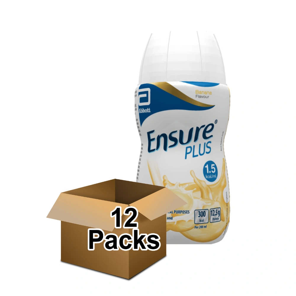 Ensure Plus Banana Milkshake 200ml - Pack of 12