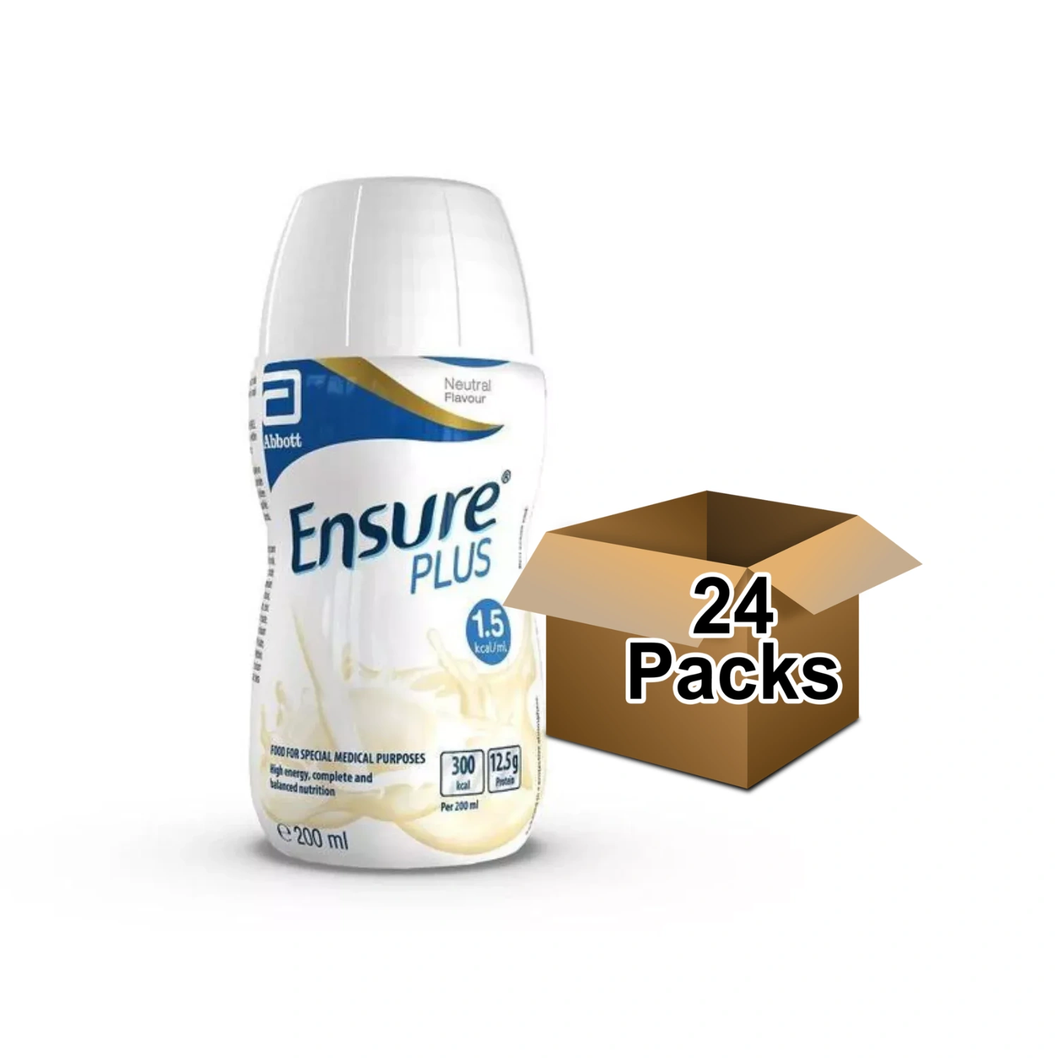 Ensure Plus Bottle Neutral 200ml - Pack of 24
