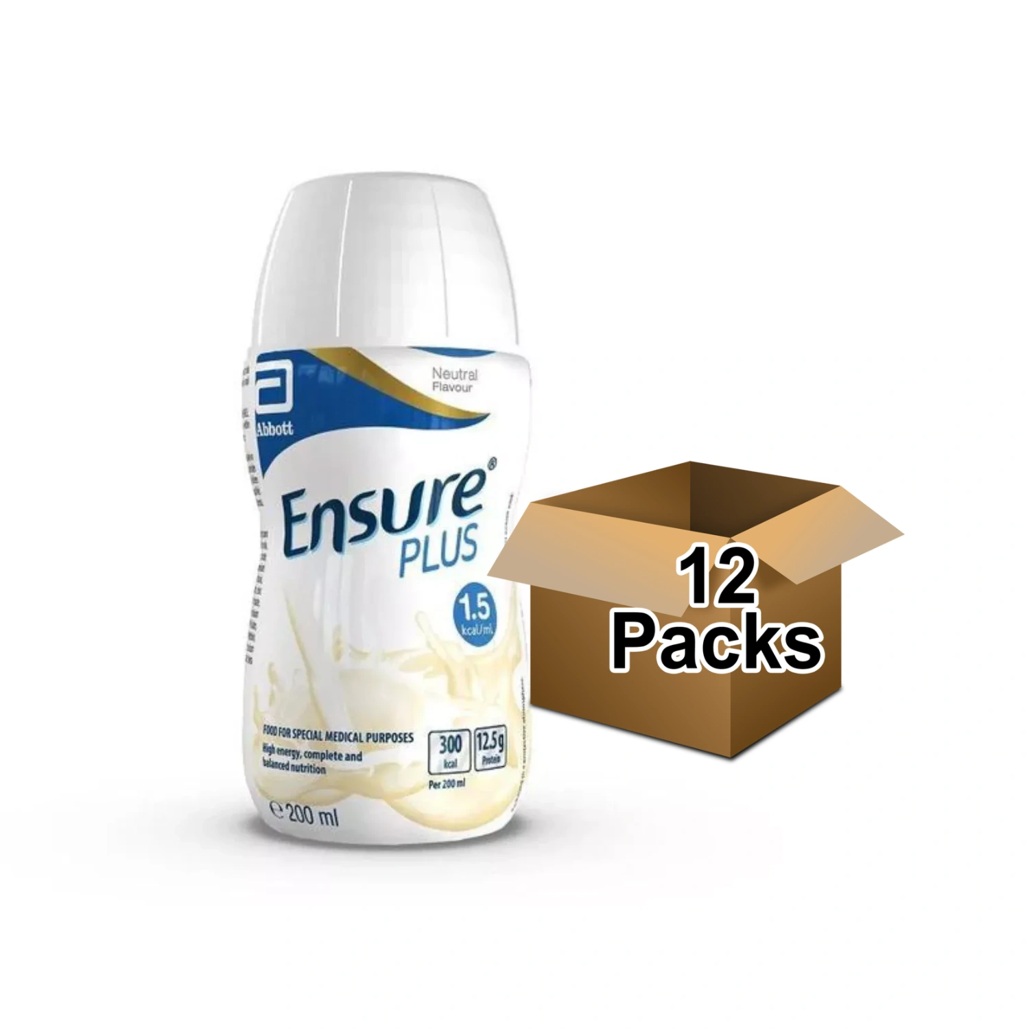 Ensure Plus Bottle Neutral 200ml - Pack of 12