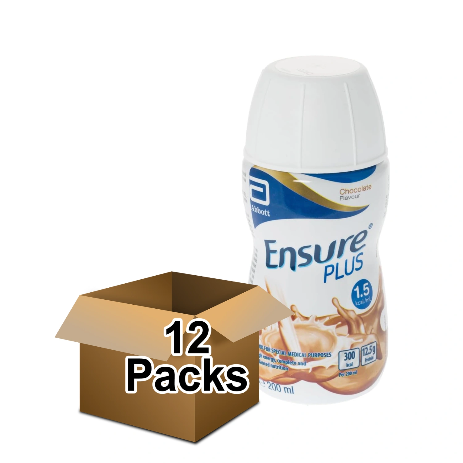 Ensure Plus Chocolate Nutrition Shake - 12X200ml