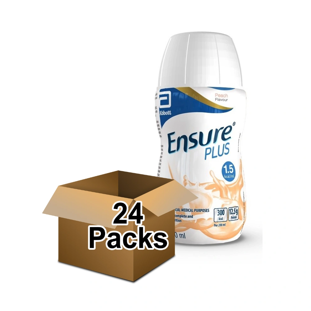 Ensure Plus Peach High Protein Nutrition Shake 24 x 200ml