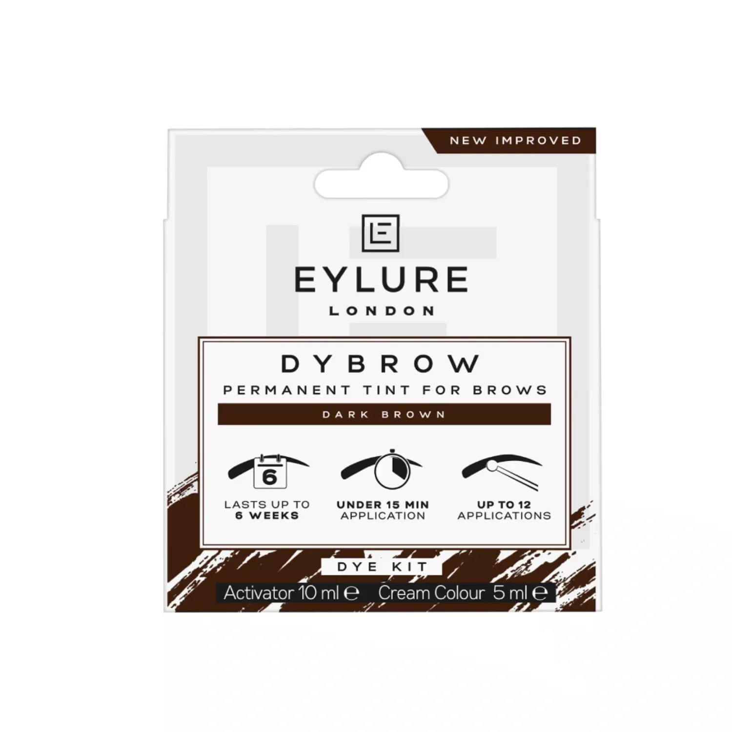 Eylure Dybrow Dye Kit Dark Brown 10ml
