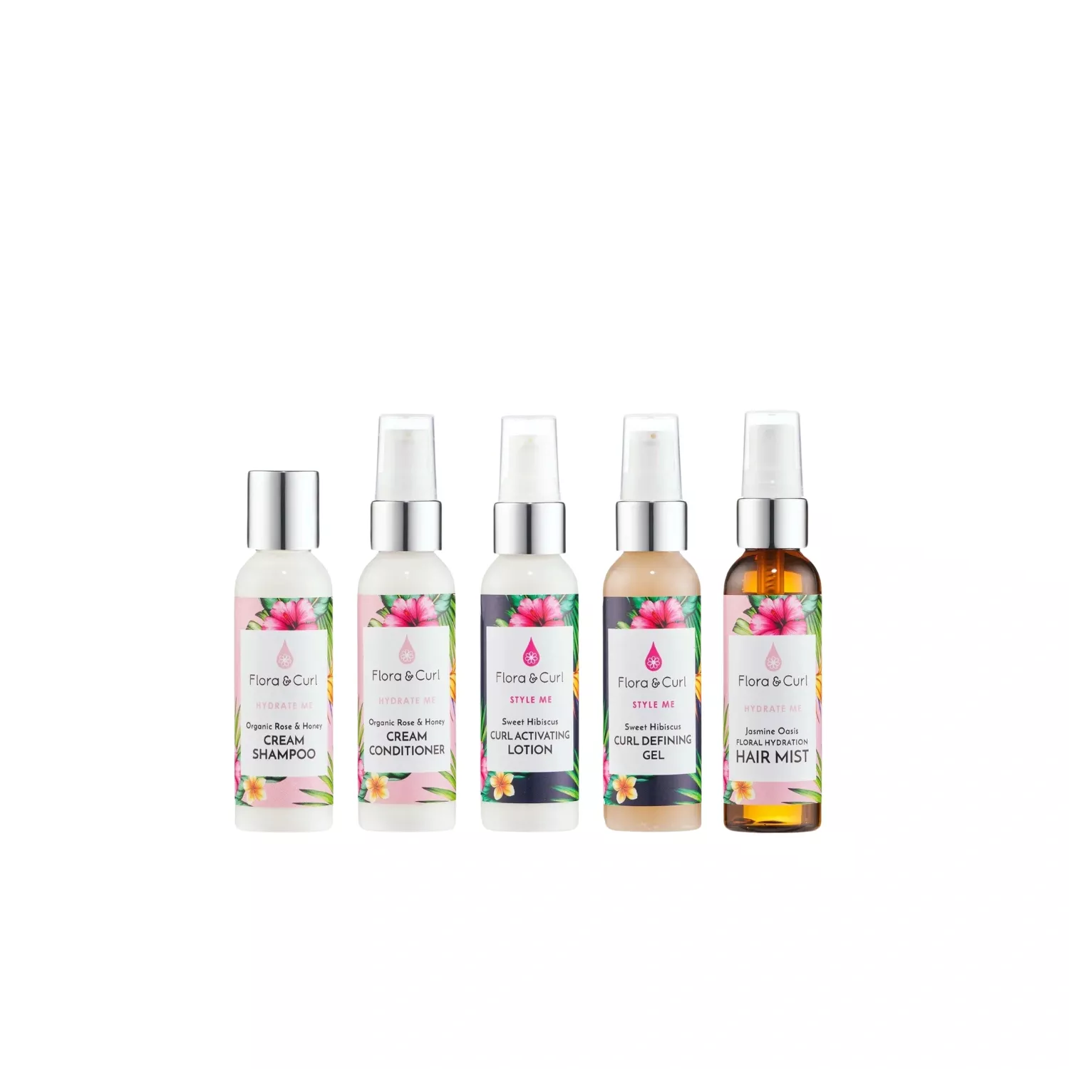 Flora & Curl - Mini Essentials Kit (5x75ml)